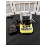 Ryobi 18V 4ah. Battery and charger. Located in