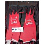 Milwaukee 9" L Dipped Work Gloves, 2 Pair