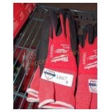 Milwaukee 9" L Dipped Work Gloves, 2 Pair