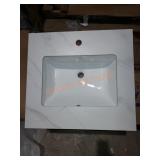 Single Drain Vanity Sink. Visible Damage (24" x