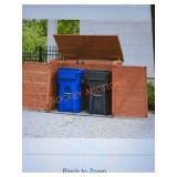 Leisure Season Trash Can Storage Shed