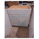 30" x 25" x 31" gray cabinet base