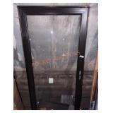 36"ï¿½80" Black Framed Glass and Screen Door