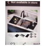 Delta 33" Double Bowl Undermount Kitchen Sink