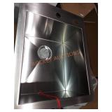 Glacier Bay Dual Mount 16G Stainless Steel 17"
