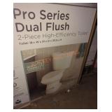 Glacier Bay pro series dual flush white toilet