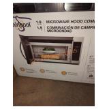 Whirlpool 1.9 cu ft microwave hood combo