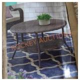 StyleWell 32" Woven Coffee Table, Brown Finish