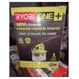 Ryobi 18v one + cordless chemical sprayer