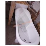 OVE Classic 49,66 in. Acrylic Clawfoot Bathtub