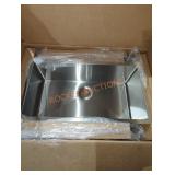 Single stainless sink undermount 30.25" W x