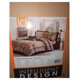 Intelligent Design 9pc Full Plaid Bed and Sheet