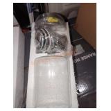 Kohler brushed nickel clear seeded glass light