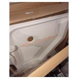 Voltaire 36" x 36" neo angle shower Base in white