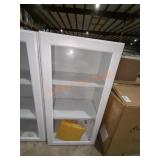 18" W x 14" D x 36" H White Display Cabinet