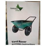 Garden Star Yard Rover Wheelbarrow, Green