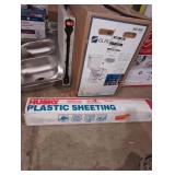 Husky plastic sheeting 12 ft x 100 ft clear