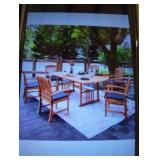 7 piece dining set with cushions