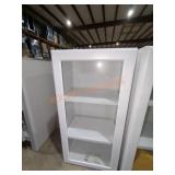 18" W x 14" D x 36" H White Display Cabinet