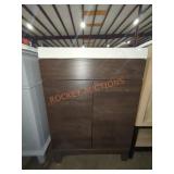 24" W x 19" D x 34" H Brown Vanity with Top