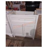 29" x 18.5" x 34" white vanity base broke pieces