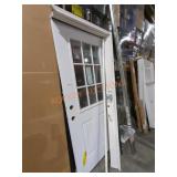 Jeld-Wen 36"ï¿½80" 9 Lite Primed Steel RH Door