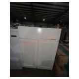24" W x 22" D x 34.5" H White Base Cabinet