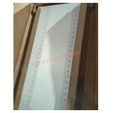 14"ï¿½72" 2pk White Wood Panels