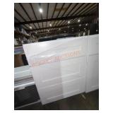 24" W x 25" D x 34.5" H White Base Cabinet