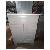 24" W x 19" D x 34.5" H Light Grey Vanity with Top