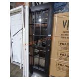 32"ï¿½80" 15 Lite Black Door, Frame Damaged