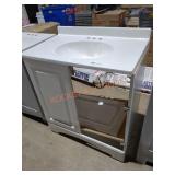 30"ï¿½19"ï¿½33" Vanity Combo, White , (Base Damaged)