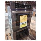 LG 30" double electric wall oven black stainless