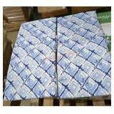 StyleWell Sling Chair Cushions, Blue/White