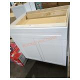 33"ï¿½24"ï¿½34.5" Base Cabinet, White