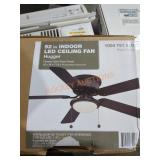 Hugger 52" Indoor Ceiling Fan with LED Light