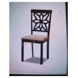 Baxton Studio 2 Dallas dining chairs and cushion