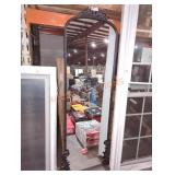 64"H Black Frame Arched Full-Body Mirror