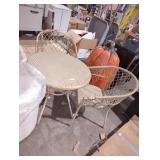 3-Piece Woven Outdoor Table and Chairs