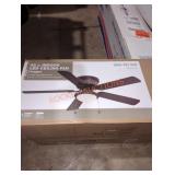 52" indoor led ceiling fan hugger with frosted