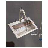 Glacier Bay  25"18ga Single Bowl Kitchen Sink Kit