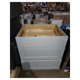 American Woodmark 3 Drawer Lower Cabinet. Visible