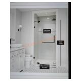 VIGO 30" - 36" W x 71"H Frameless Shower Door