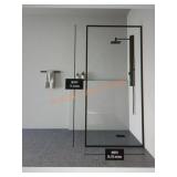 VIGO 34" W x 74" H Framed Shower Screen Door