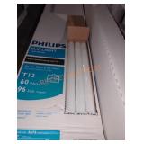 Philips T12 60 watts 96" 5000K florescent bulbs;