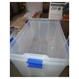 2 Extra Large Storage Totes with Locking Lids.