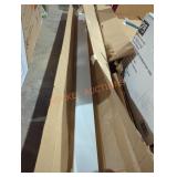 Assorted finished white framing boards