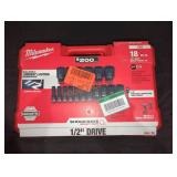 Milwaukee 1/2in drive 18pc socket kit