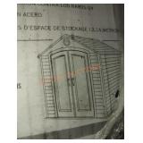 Lifetime storage shed 8ft x 5ft