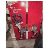 4.5 ft standing Led  reindeer